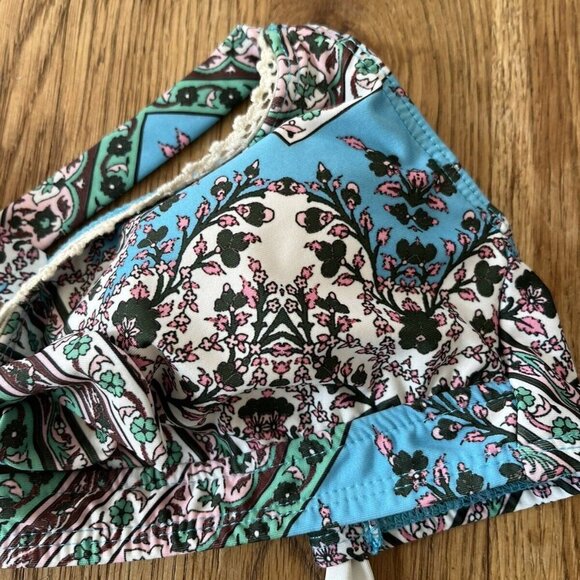 Lucky Brand Floral Bikini Swimsuit Top S - Picture 3 of 4